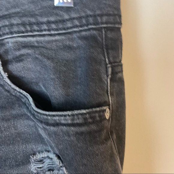 Pull&Bear Black Distressed Men’s Shorts Size 40 - Picture 6 of 10